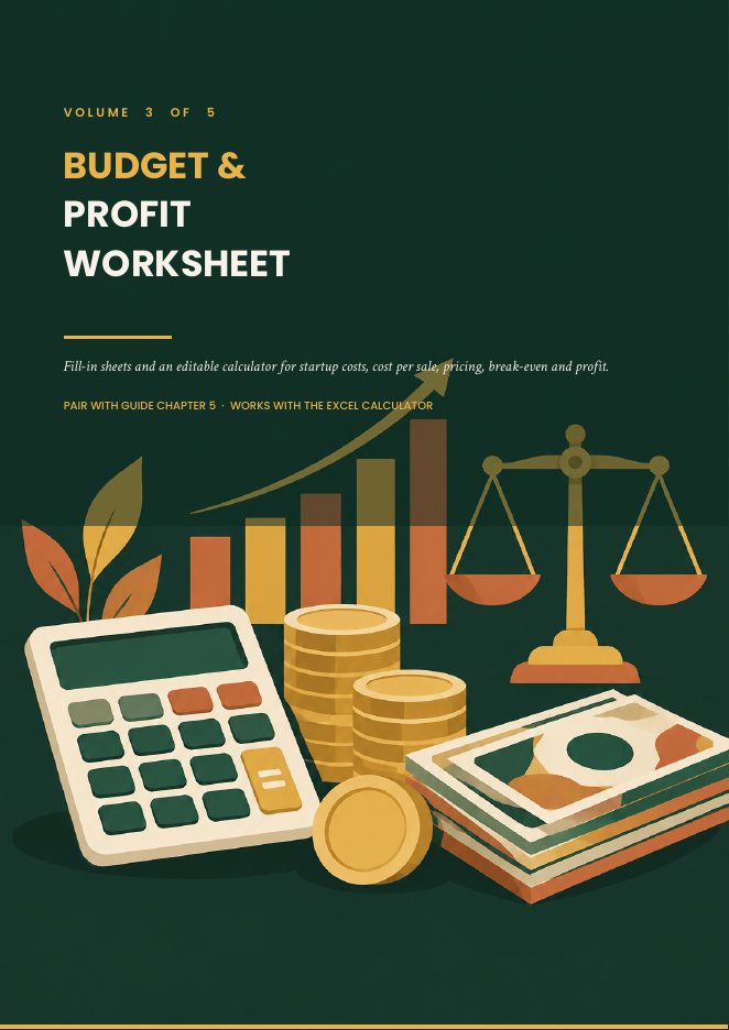 Budget & Profit Worksheet cover